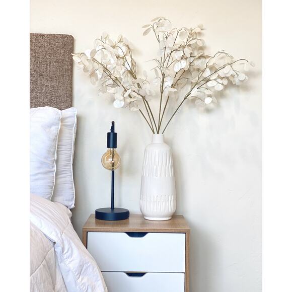 Ursinas Other - 6x Faux Silver Dollar Eucalyptus Spray Stem 30" - Faux Lunaria Money Branch